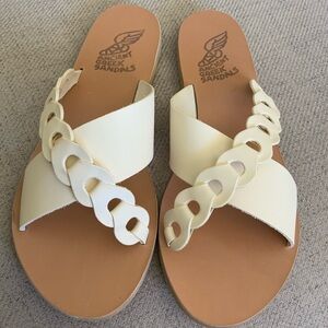 ANCIENT GREEK SANDALS Thai Links Ivory SOLD OUT NIB $255 Size 10B